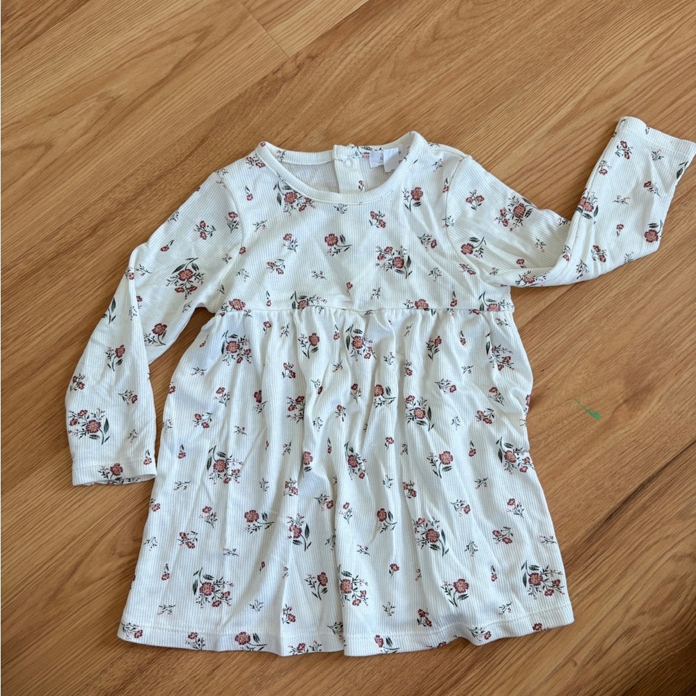 Angel Dear Ribbed Floral Dress